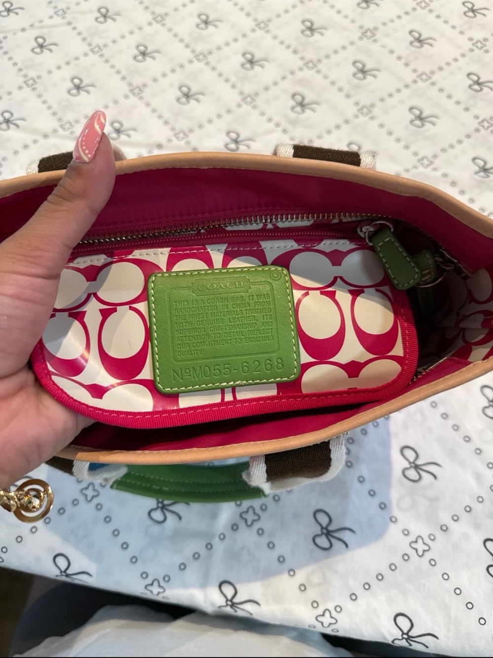 Coach vintage pink mini tote bag - Picture 4 of 8